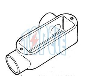 1 인치 알루미늄 LR 타입 IP65 가닥 EMT / 커버와 함께 딱딱한 유도체