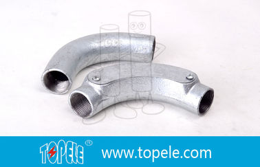 태핑 홀으로 20MM 3 / 4 ", 1"BS4568 GI 철 엘보 가단성 철 원형 전기 배선함