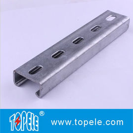 검은색 진열 41X41MM 유니스트루트 채널, HDG 슬롯 / 평면 스트루트 채널