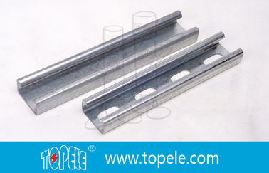 검은색 진열 41X41MM 유니스트루트 채널, HDG 슬롯 / 평면 스트루트 채널