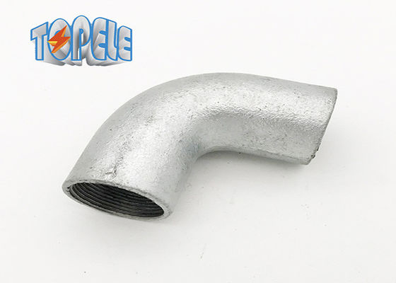 여성 연결 BS4568 선도 Hot Dip Galvanized 유연 철 고체 팔꿈치