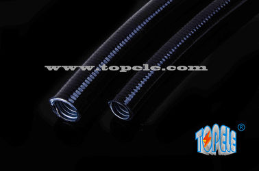 융통성 유선 회색 / 검은색 PVC 코팅 전기 가설 철강 유연 파이프