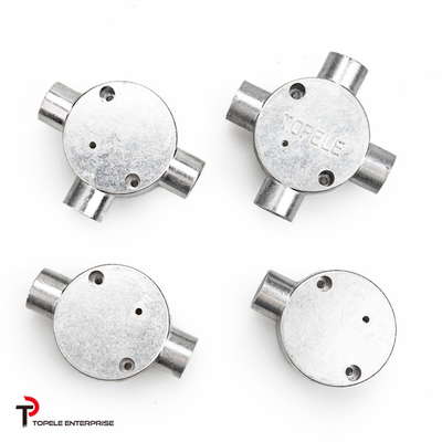 TOPELE 25MM 열로 담긴 진통 알루미늄 연결 상자 / BS4568 표준과 함께 금속 유도 상자 /